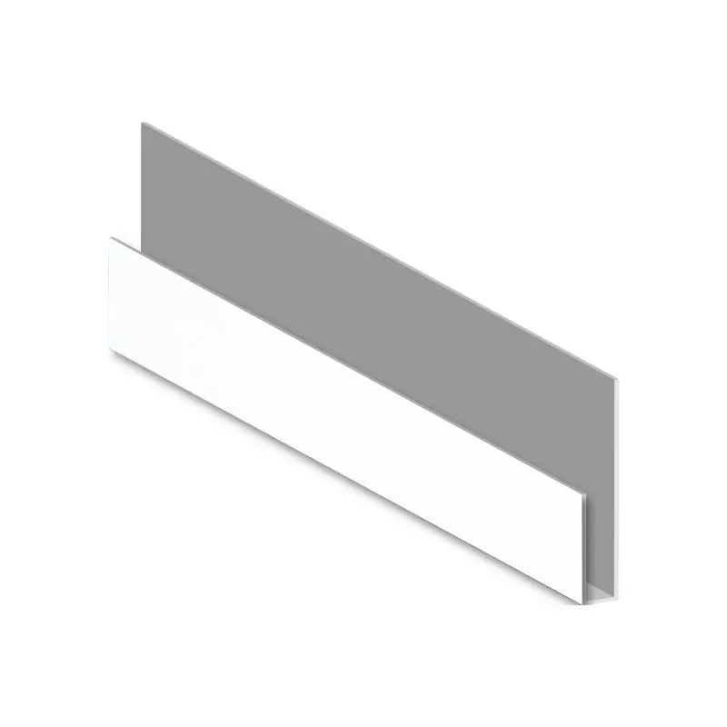 POLYWOOD PANELLING ACCESSORIES SUPER WHITE PVC END CAP CORNER STANDARD